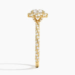 Nova Halo Diamond Ring (1/2 ct. tw.) Yellow Gold 18k Round Engagement Ring
