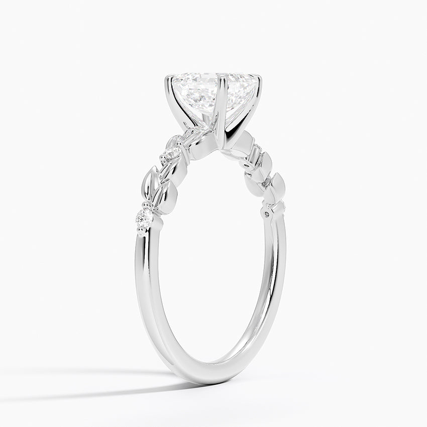 Briar Diamond Ring Platinum Asscher Engagement Ring