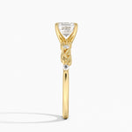 Briar Diamond Ring Yellow Gold 18k Asscher Engagement Ring