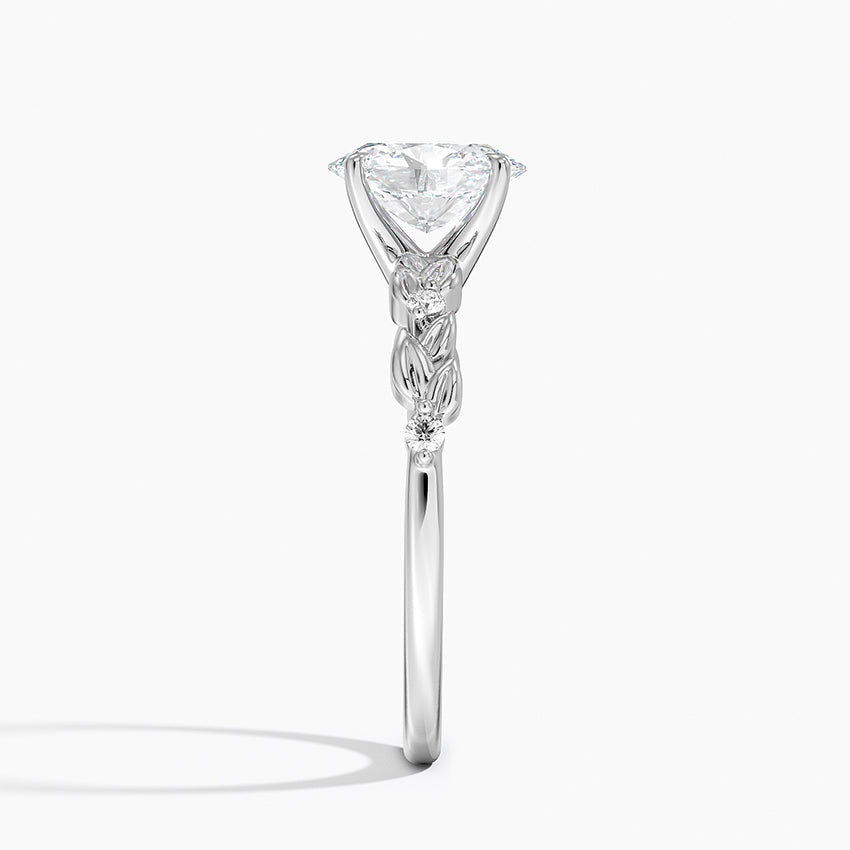 Briar Diamond Ring Platinum Oval Engagement Ring