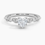Briar Diamond Ring Platinum Heart Engagement Ring