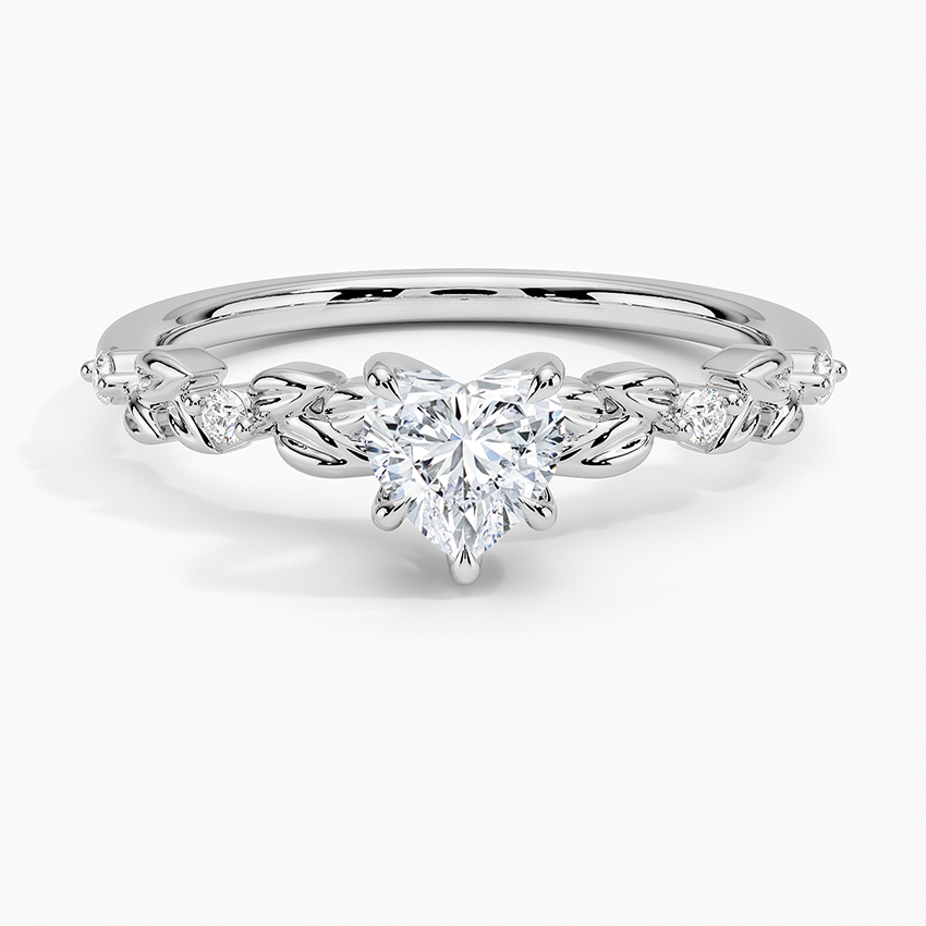 Briar Diamond Ring Platinum Heart Engagement Ring