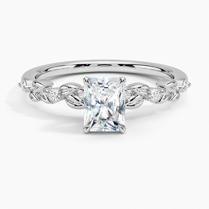 Briar Diamond Ring Platinum Radiant Engagement Ring