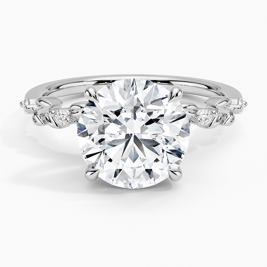 Briar Diamond Ring Platinum Round Engagement Ring
