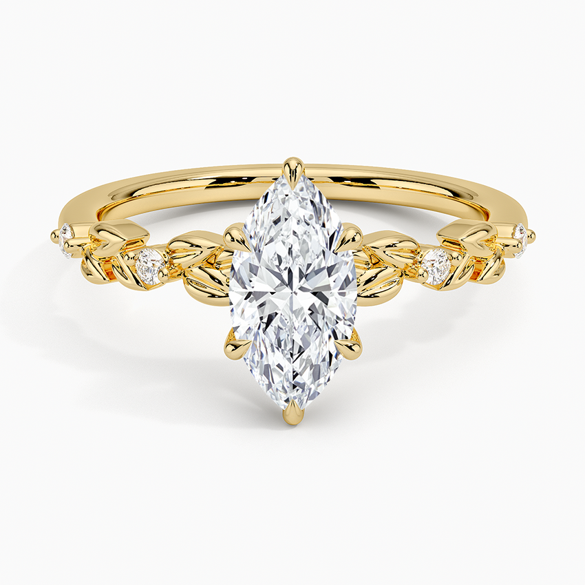 Briar Diamond Ring Yellow Gold 18k Marquise Engagement Ring