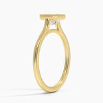 Margot Bezel Ring Yellow Gold 18k Asscher Engagement Ring