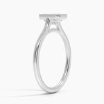 Margot Bezel Ring Platinum Emerald Engagement Ring