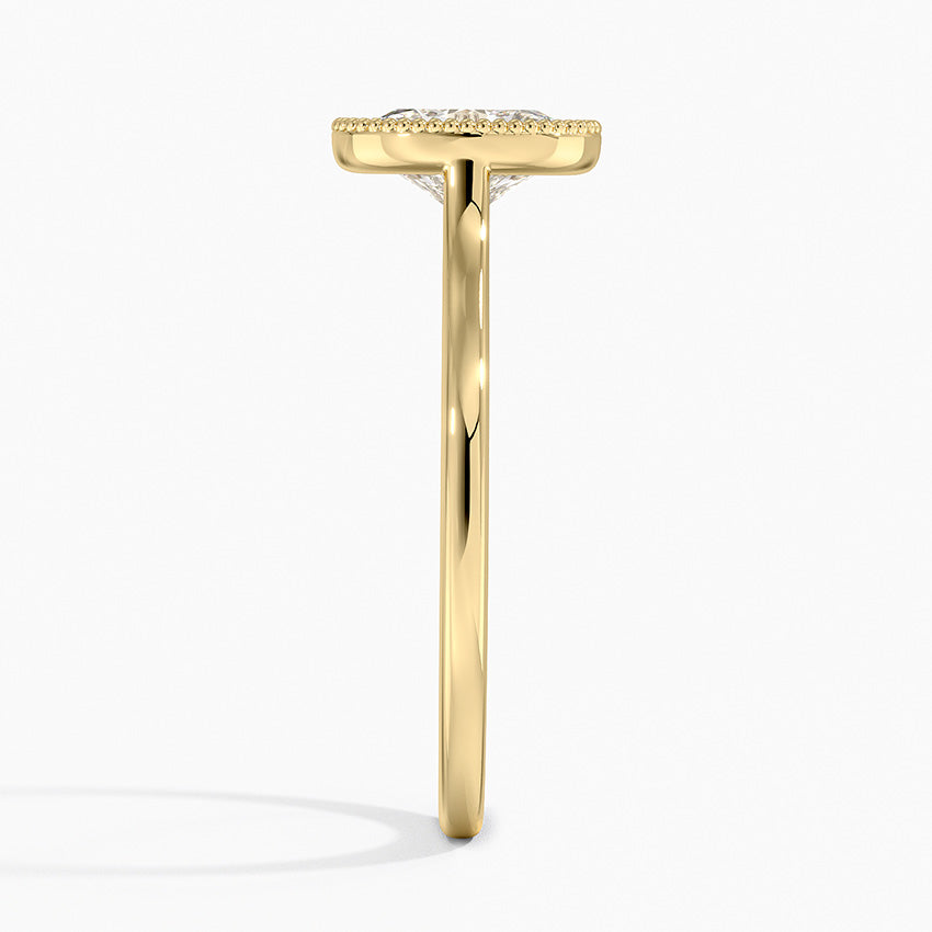 Margot Bezel Ring Yellow Gold 18k Oval Engagement Ring
