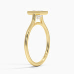 Margot Bezel Ring Yellow Gold 18k Princess Engagement Ring