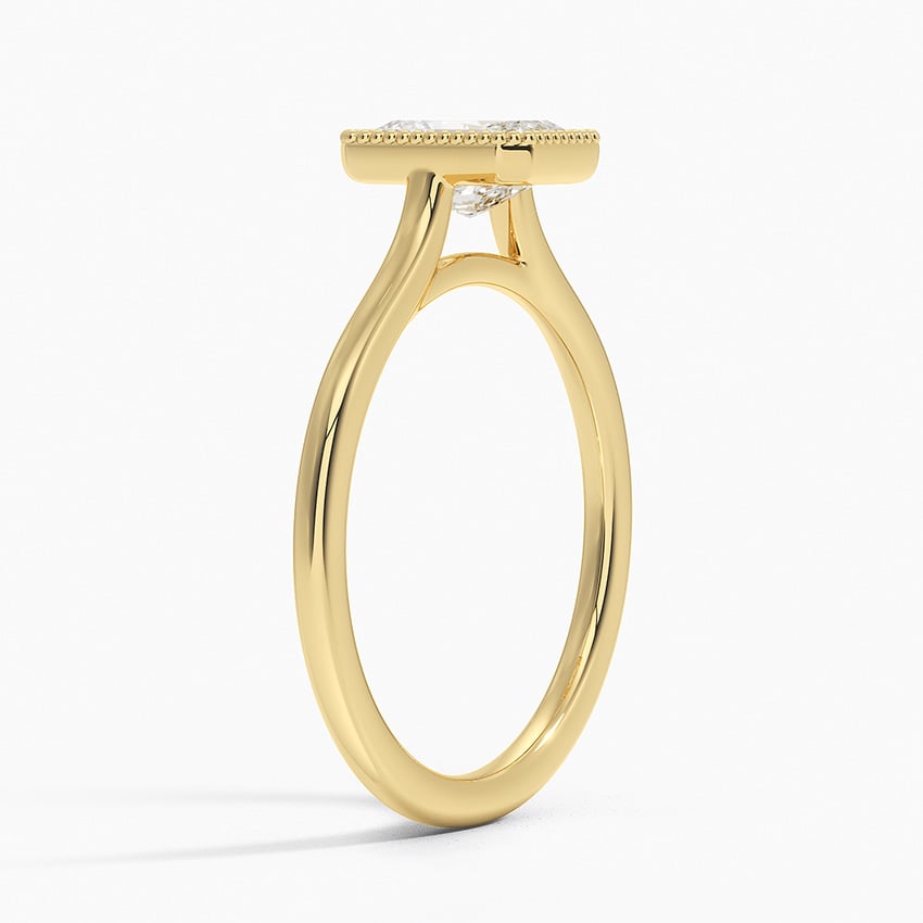 Margot Bezel Ring Yellow Gold 18k Radiant Engagement Ring