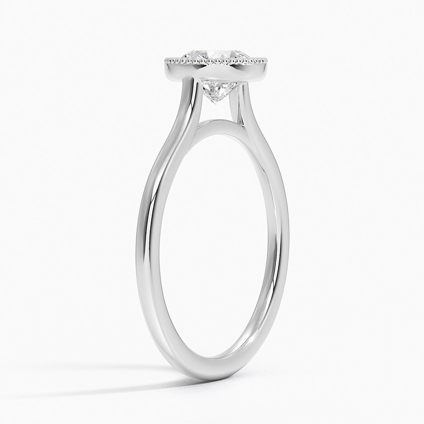 Margot Bezel Ring Platinum Round Engagement Ring