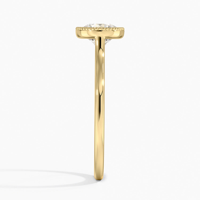 Margot Bezel Ring Yellow Gold 18k Round Engagement Ring