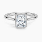 Margot Bezel Ring Platinum Radiant Engagement Ring