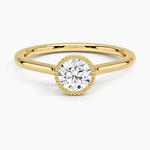 Margot Bezel Ring Yellow Gold 18k Round Engagement Ring
