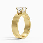 Alden Diamond Ring Yellow Gold 18k Asscher Engagement Ring