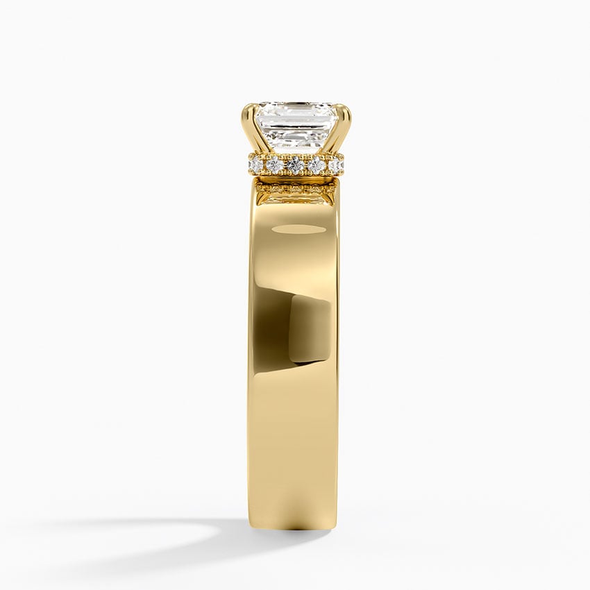 Alden Diamond Ring Yellow Gold 18k Asscher Engagement Ring