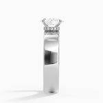 Alden Diamond Ring Platinum Oval Engagement Ring