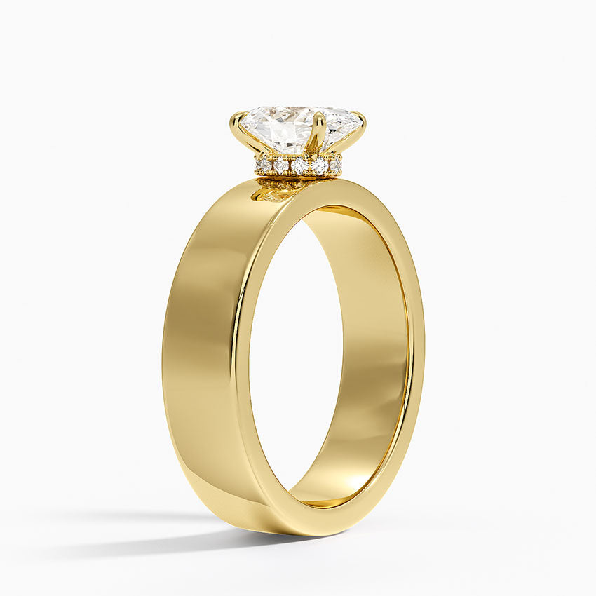 Alden Diamond Ring Yellow Gold 18k Oval Engagement Ring