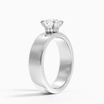 Alden Diamond Ring Platinum Round Engagement Ring