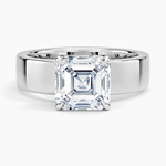 Alden Diamond Ring Platinum Asscher Engagement Ring