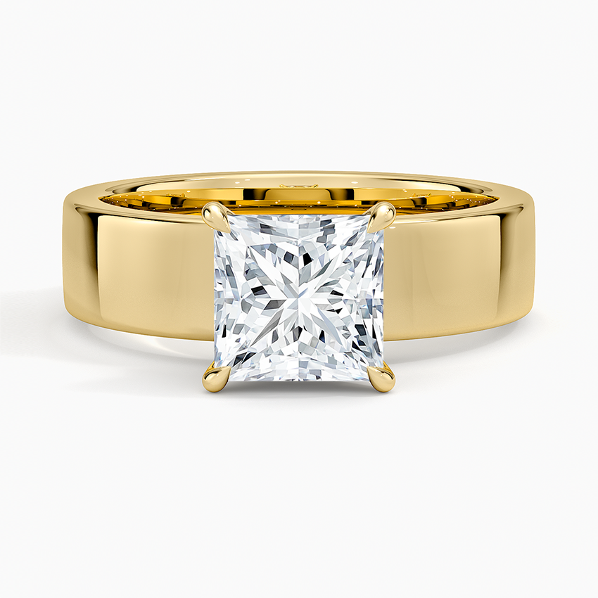 Alden Diamond Ring Yellow Gold 18k Princess Engagement Ring