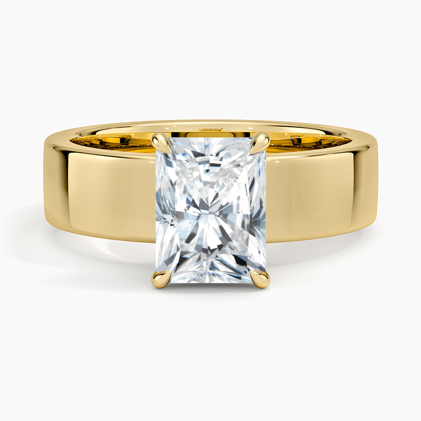 Alden Diamond Ring Yellow Gold 18k Radiant Engagement Ring