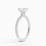 Demi Three-Quarter Coverage Diamond Ring (1/3 ct. tw.) Platinum Asscher Engagement Ring