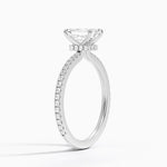 Demi Three-Quarter Coverage Diamond Ring (1/3 ct. tw.) Platinum Emerald Engagement Ring