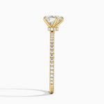 Demi Three-Quarter Coverage Diamond Ring (1/3 ct. tw.) Yellow Gold 18k Heart Engagement Ring