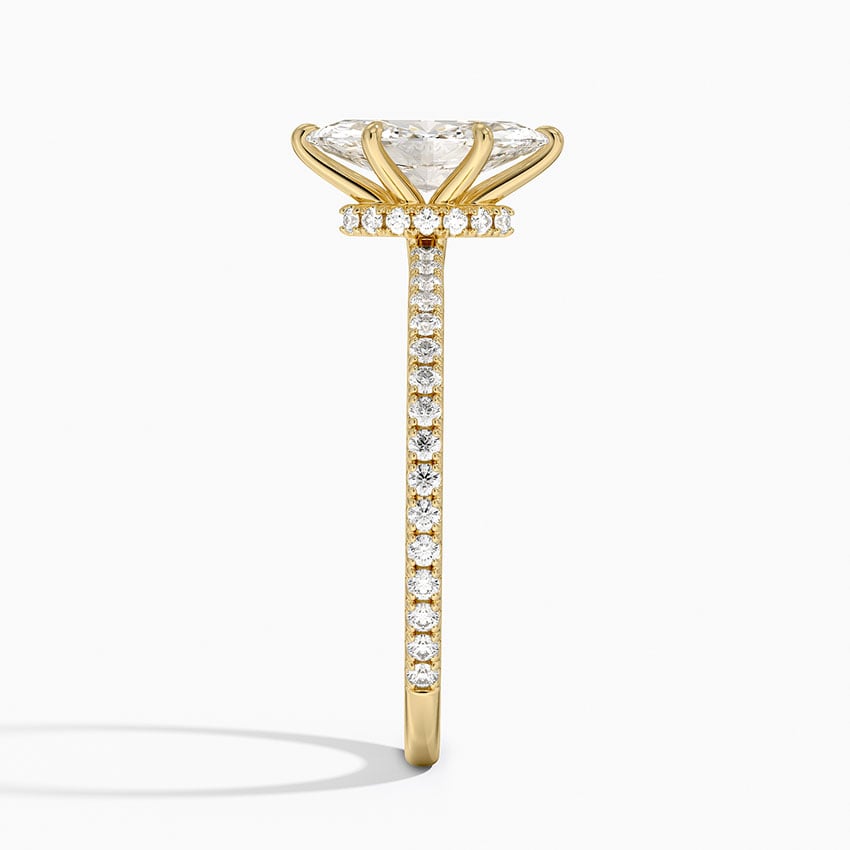 Demi Three-Quarter Coverage Diamond Ring (1/3 ct. tw.) Yellow Gold 18k Marquise Engagement Ring