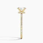 Demi Three-Quarter Coverage Diamond Ring (1/3 ct. tw.) Yellow Gold 18k Oval Engagement Ring