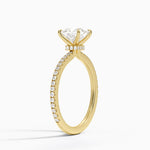 Demi Three-Quarter Coverage Diamond Ring (1/3 ct. tw.) Yellow Gold 18k Princess Engagement Ring