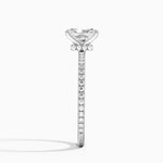 Demi Three-Quarter Coverage Diamond Ring (1/3 ct. tw.) Platinum Radiant Engagement Ring