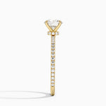 Demi Three-Quarter Coverage Diamond Ring (1/3 ct. tw.) Yellow Gold 18k Round Engagement Ring