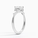 Yvonne Diamond Ring Platinum Asscher Engagement Ring