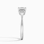 Yvonne Diamond Ring Platinum Asscher Engagement Ring