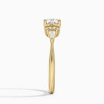 Yvonne Diamond Ring Yellow Gold 18k Cushion Engagement Ring