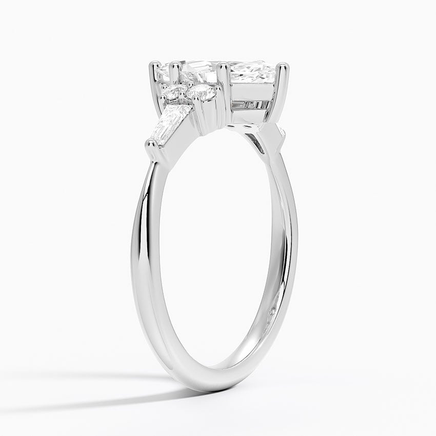 Yvonne Diamond Ring Platinum Marquise Engagement Ring
