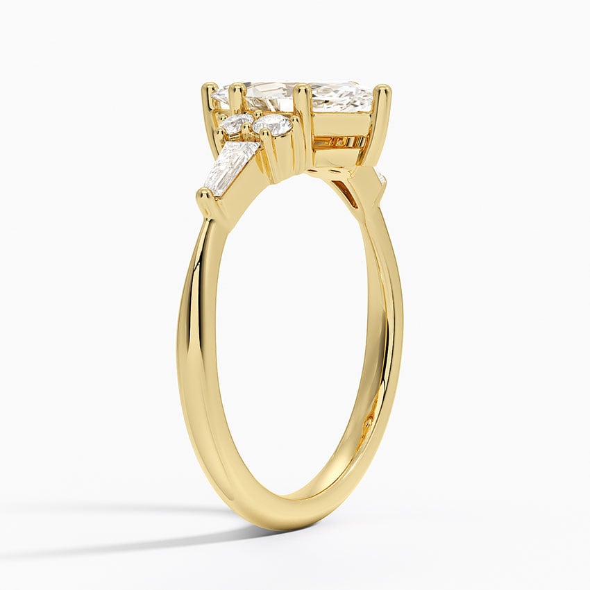 Yvonne Diamond Ring Yellow Gold 18k Marquise Engagement Ring