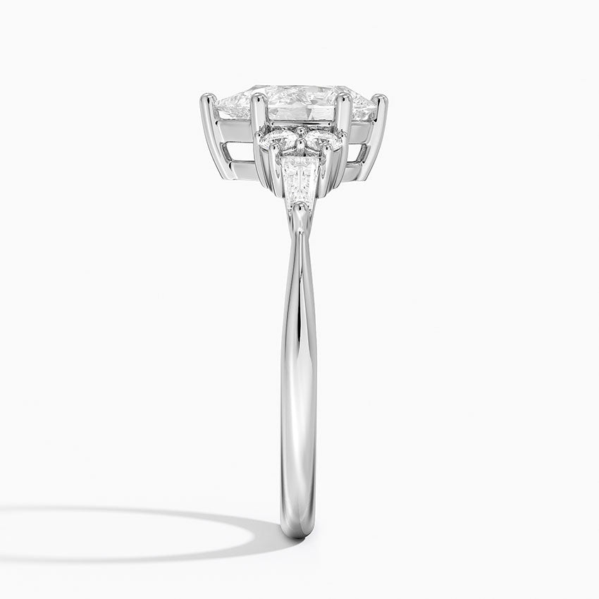 Yvonne Diamond Ring Platinum Pear Engagement Ring