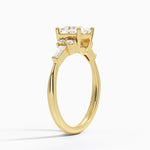 Yvonne Diamond Ring Yellow Gold 18k Princess Engagement Ring