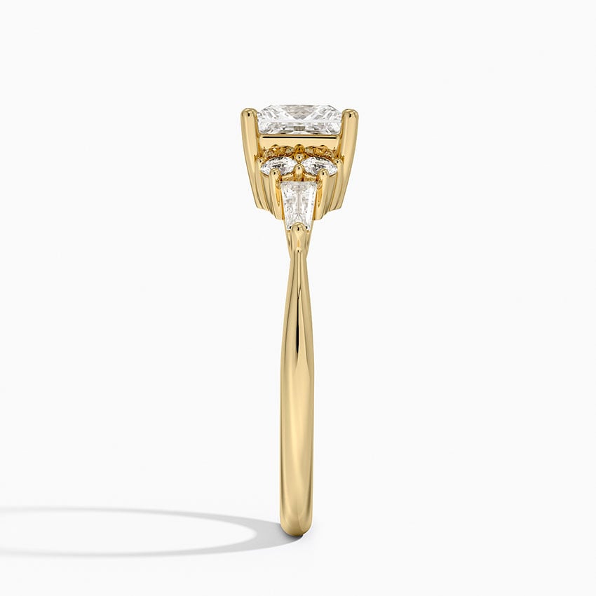 Yvonne Diamond Ring Yellow Gold 18k Princess Engagement Ring