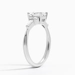 Yvonne Diamond Ring Platinum Radiant Engagement Ring