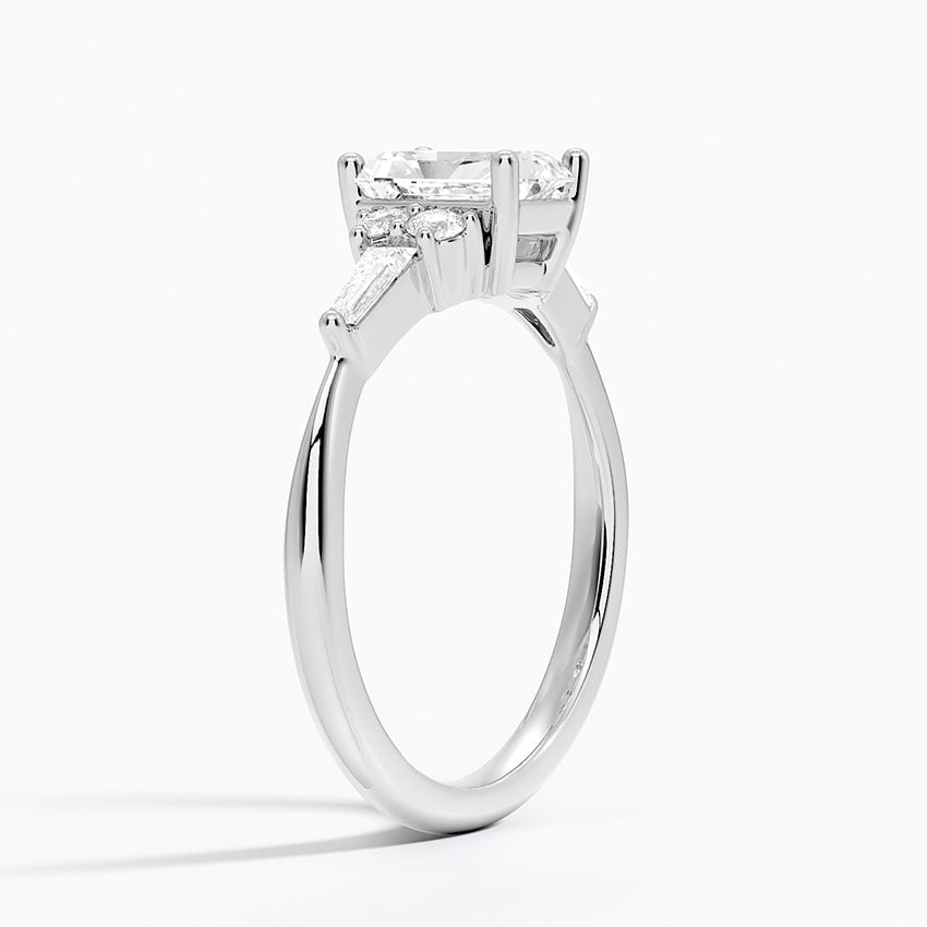 Yvonne Diamond Ring Platinum Radiant Engagement Ring