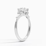 Yvonne Diamond Ring Platinum Round Engagement Ring