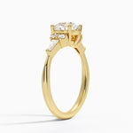 Yvonne Diamond Ring Yellow Gold 18k Round Engagement Ring