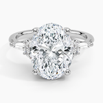 Yvonne Diamond Ring Platinum Oval Engagement Ring