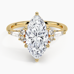 Yvonne Diamond Ring Yellow Gold 18k Marquise Engagement Ring