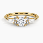 Yvonne Diamond Ring Yellow Gold 18k Round Engagement Ring