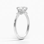 Fiore Diamond Ring Platinum Asscher Engagement Ring